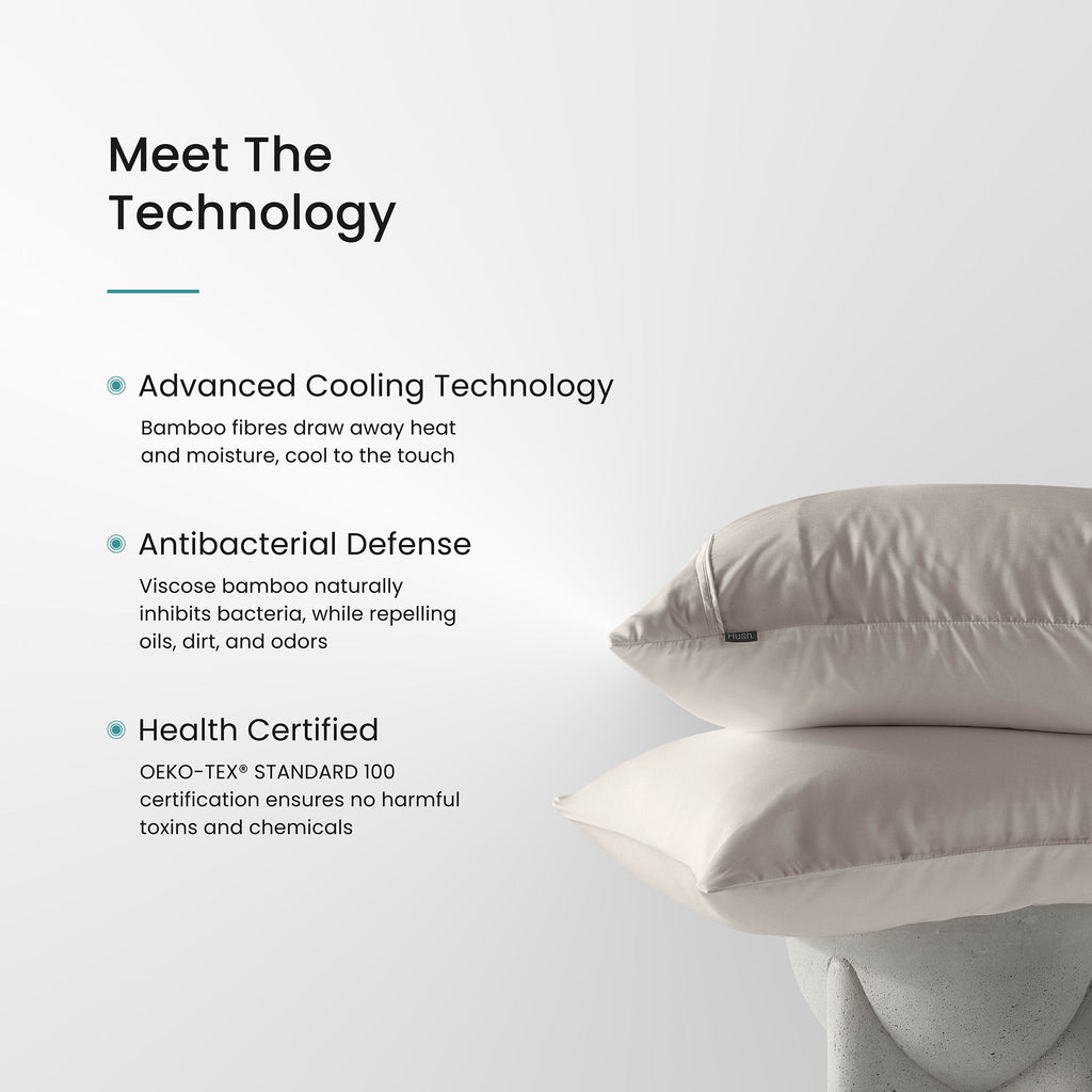 Iced Cooling Bamboo Pillowcase Set