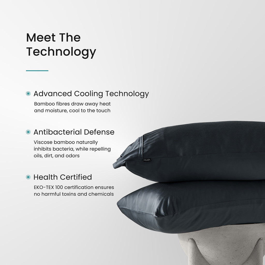 Iced Cooling Bamboo Pillowcase Set