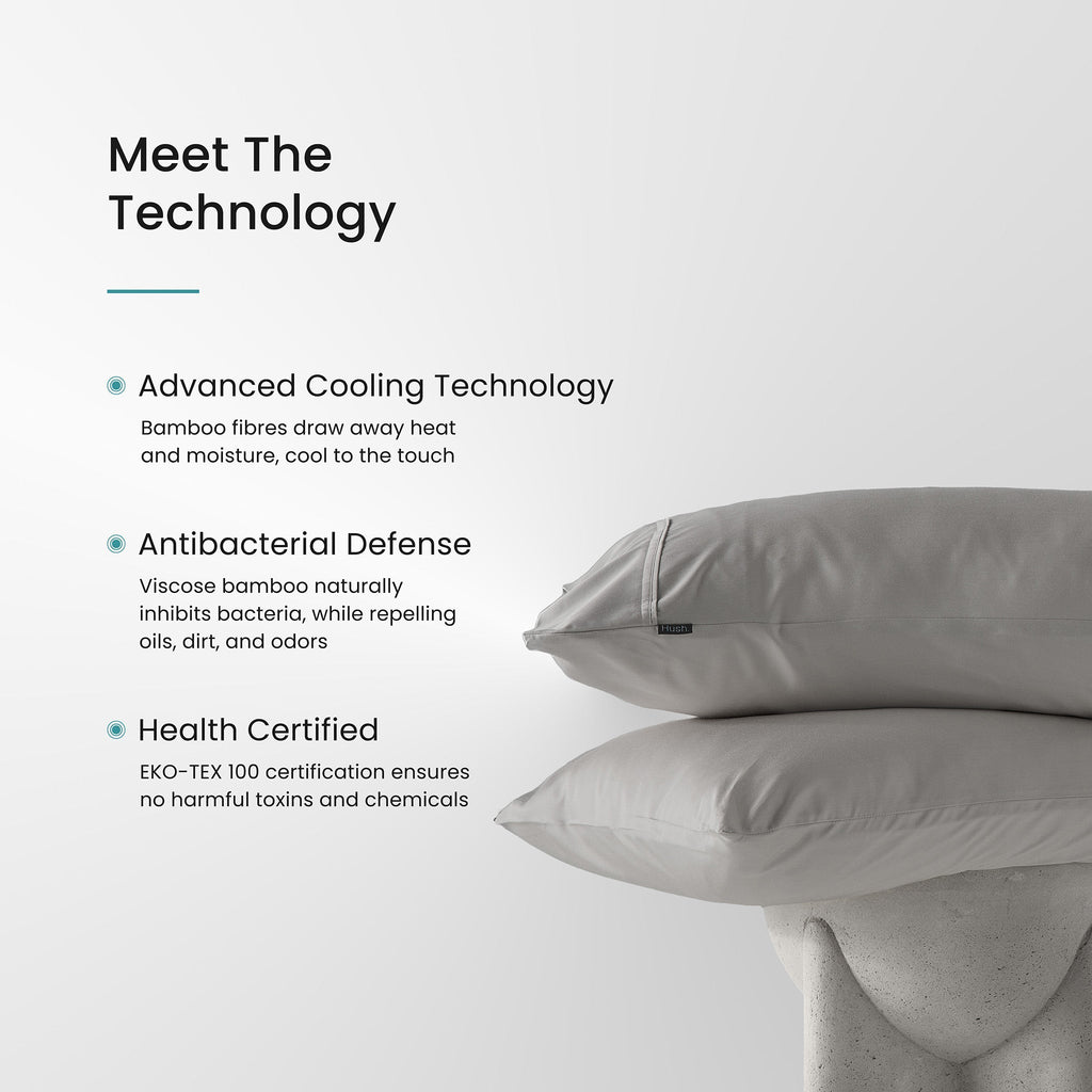 Iced Cooling Bamboo Pillowcase Set