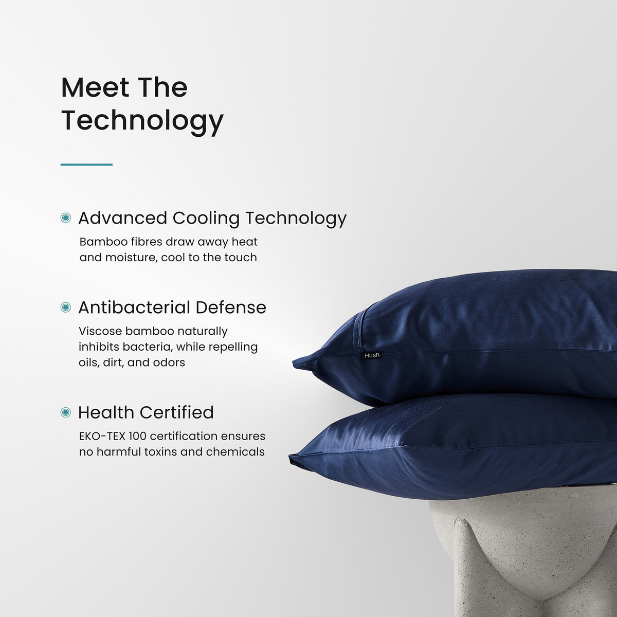 Iced Cooling Bamboo Pillowcase Set
