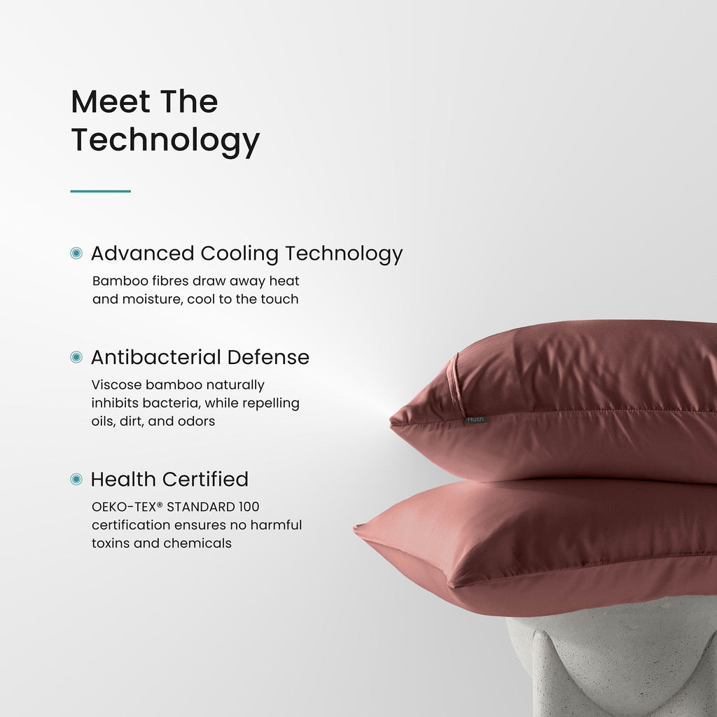 Iced Cooling Bamboo Pillowcase Set