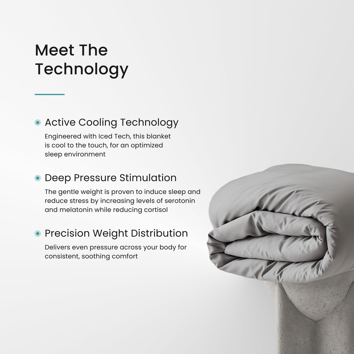 Iced Cooling Bamboo Weighted Blanket