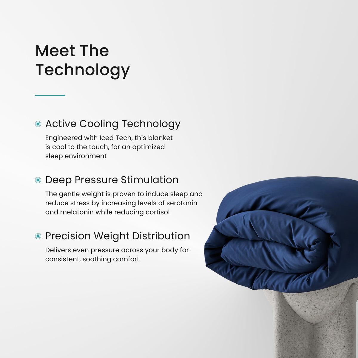 Iced Cooling Bamboo Weighted Blanket