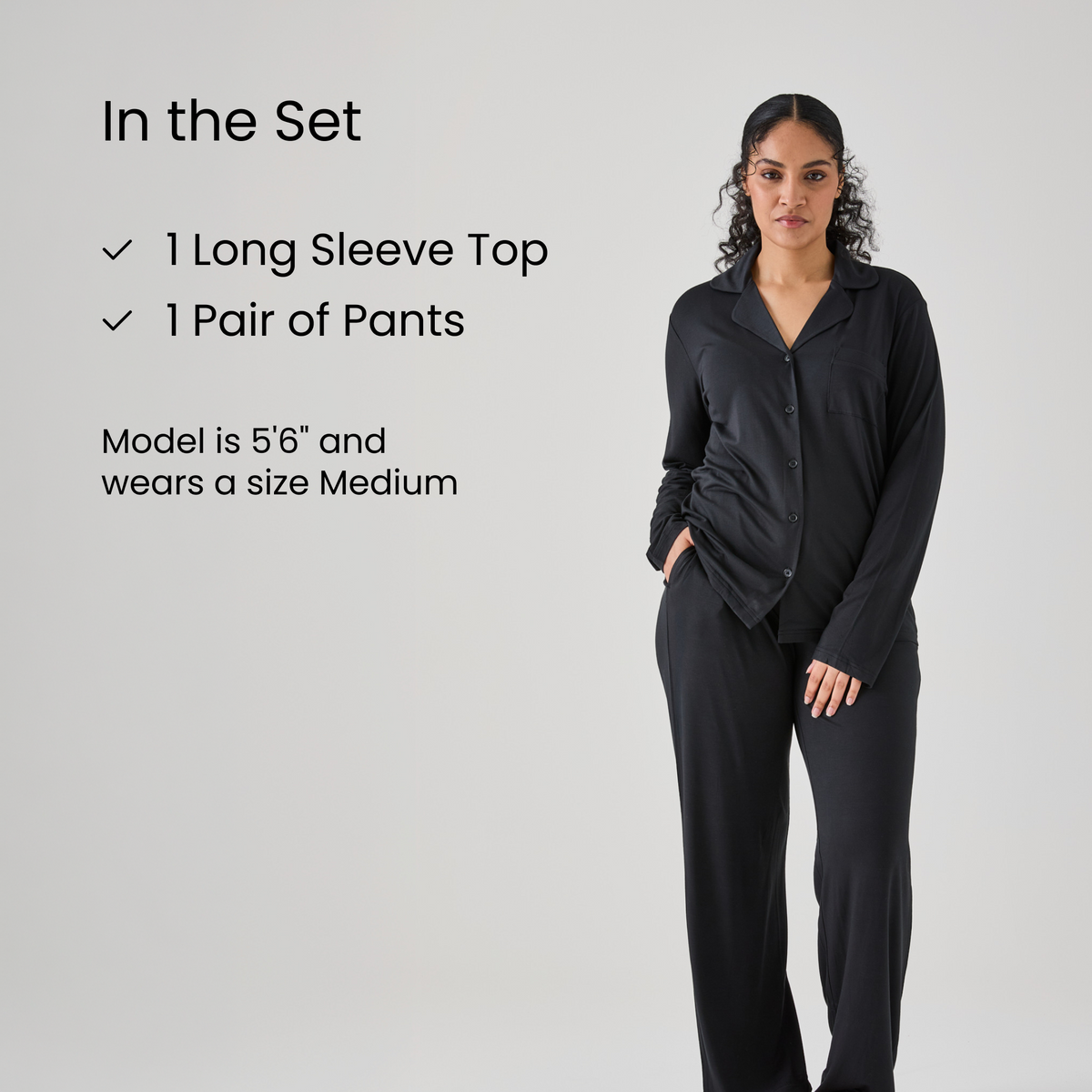 Iced Long PJ Top & Bottom Set
