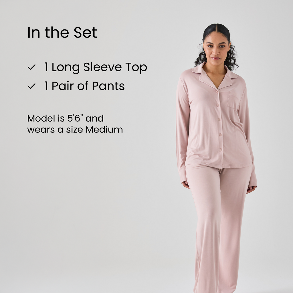 Iced Long PJ Top & Bottom Set