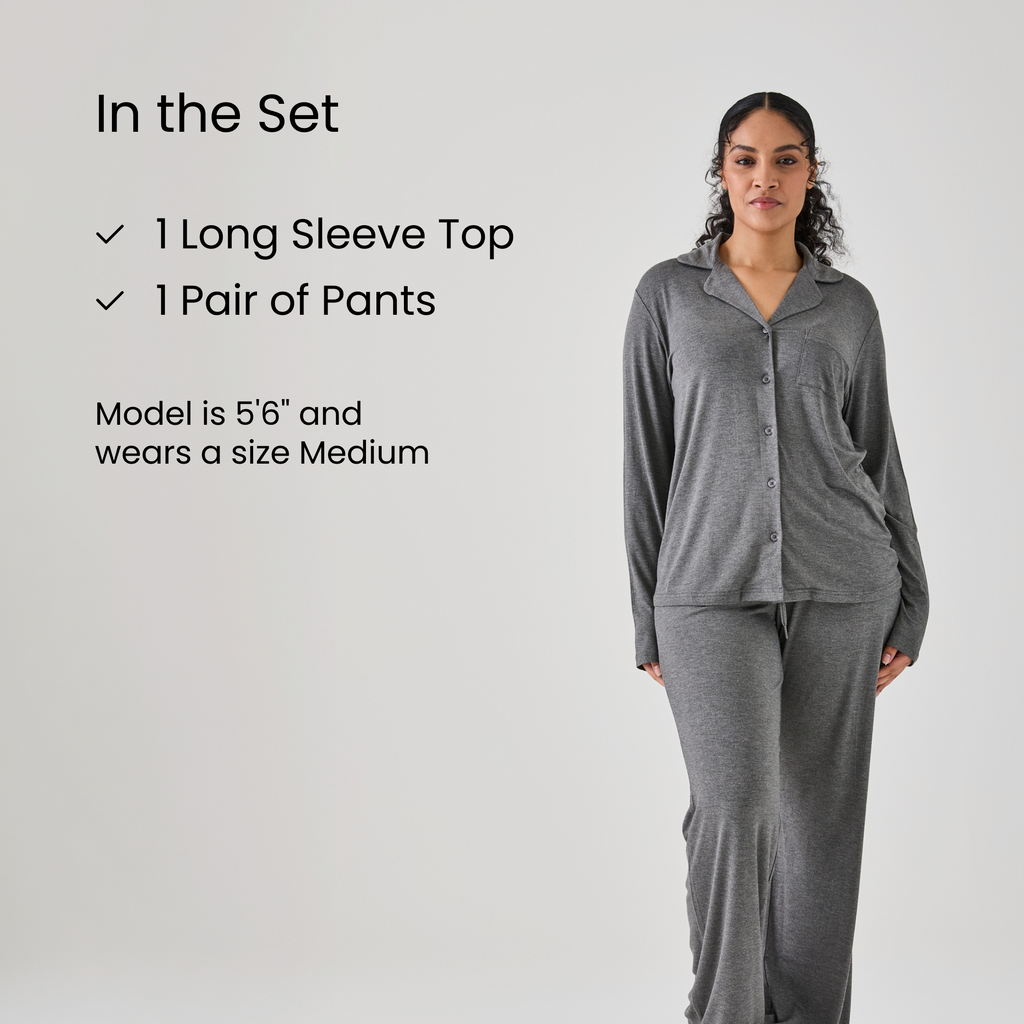 Iced Long PJ Top & Bottom Set