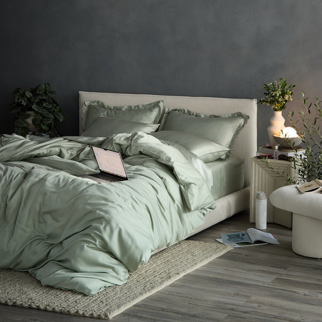 Iced Cooling Bamboo Duvet Cover Set