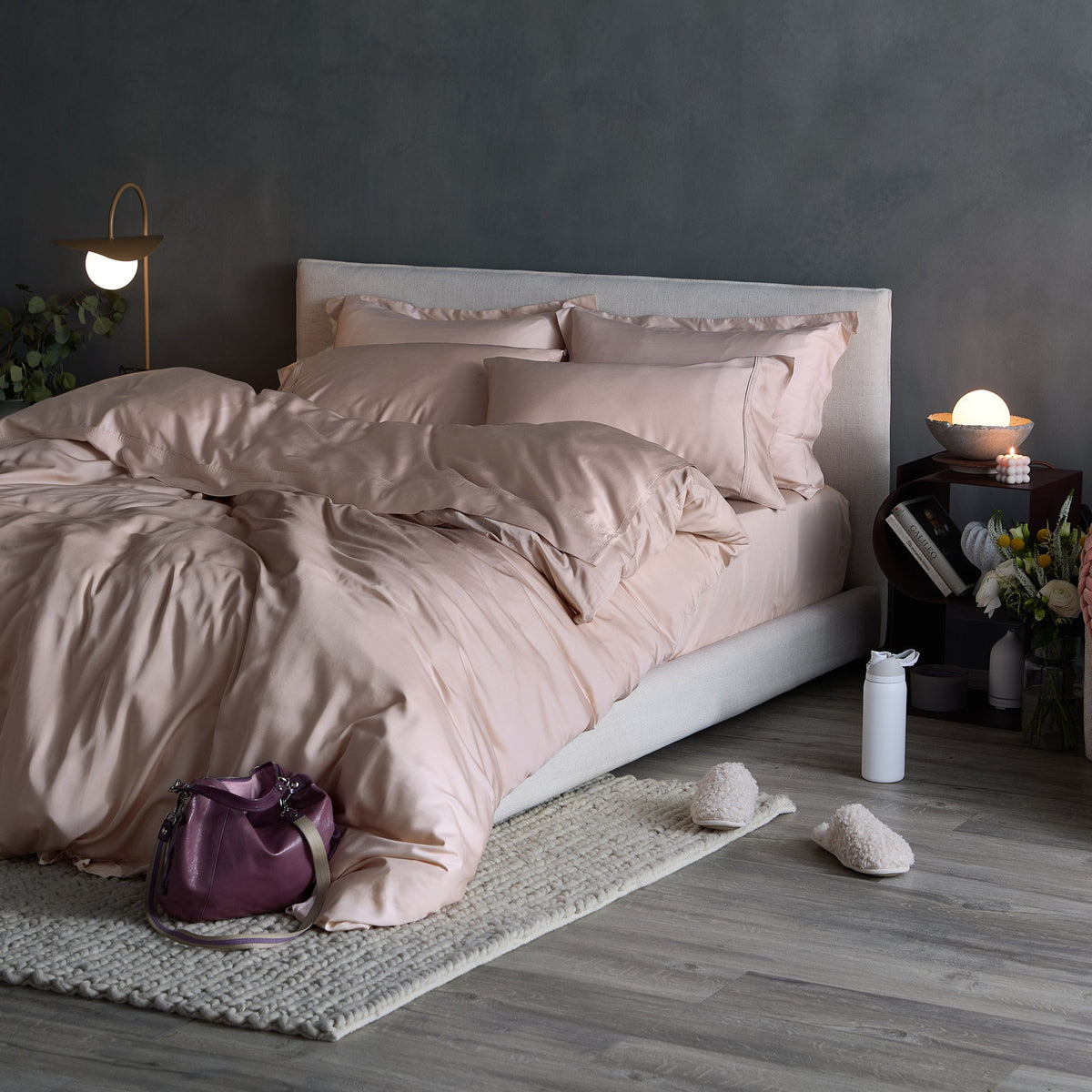Iced Cooling Bamboo Duvet Cover Set
