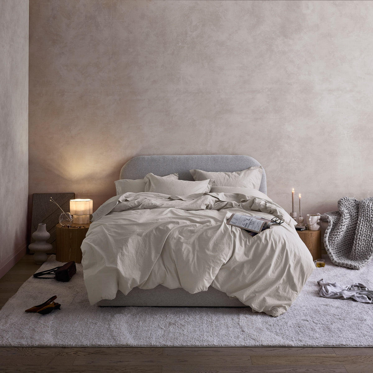 Cloud Relaxed Weave Duvet Cover Set