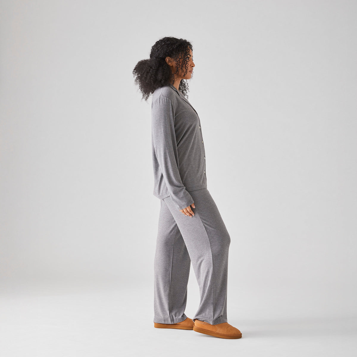 Iced Long PJ Top & Bottom Set