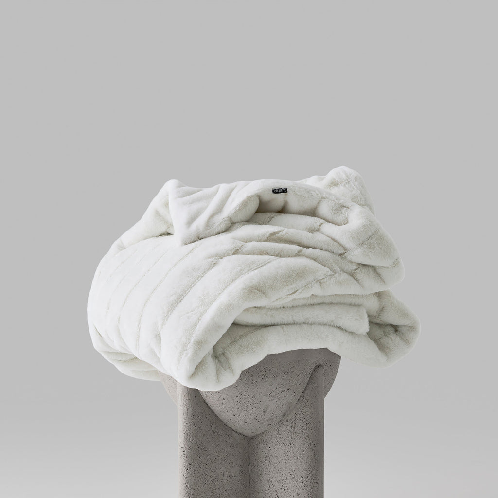 Plush Faux Fur Weighted Blanket