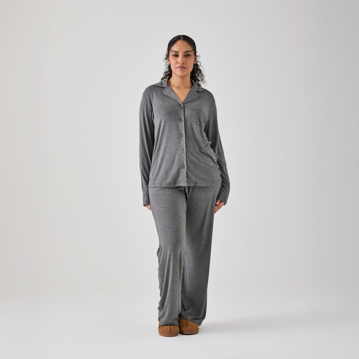 Iced Long PJ Top & Bottom Set