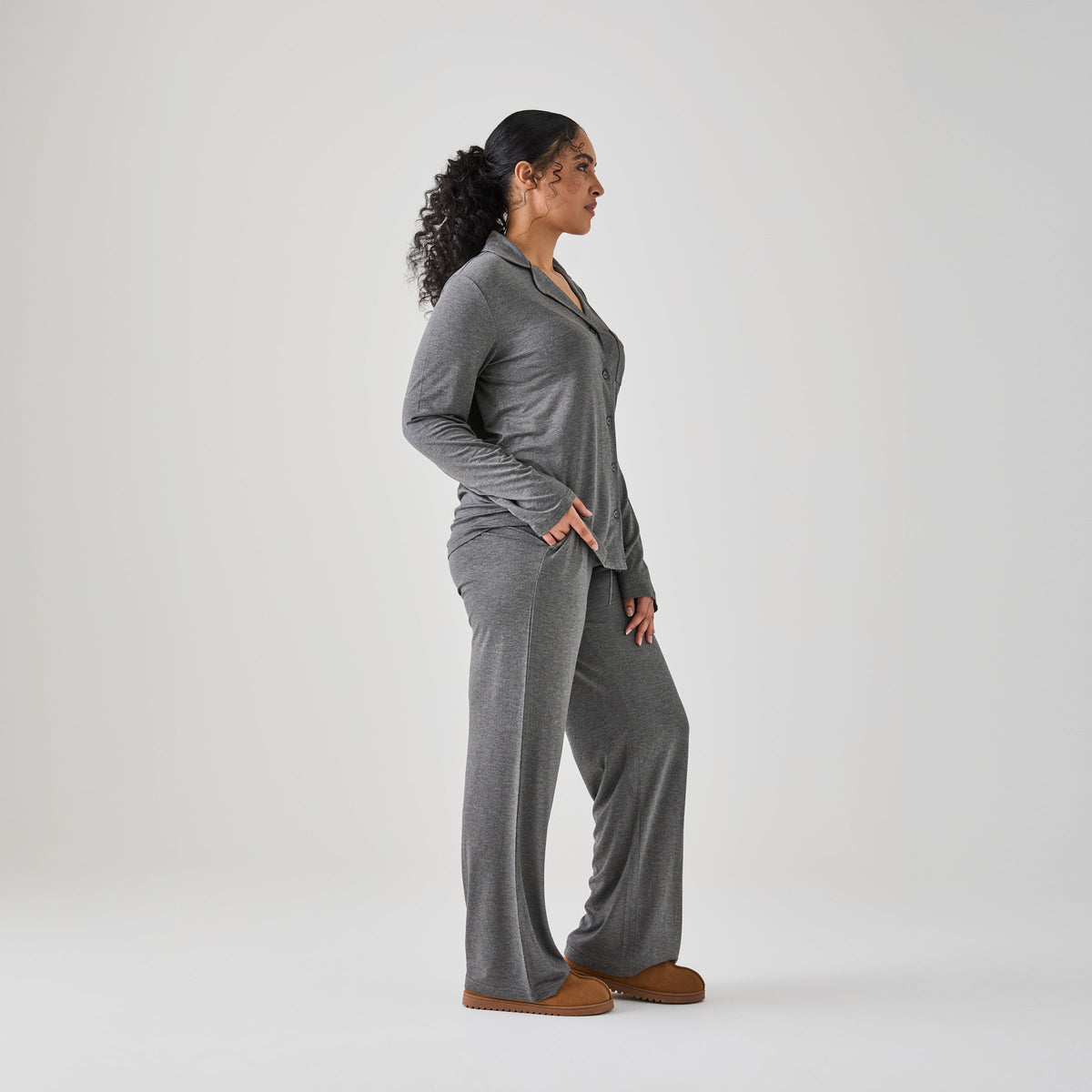 Iced Long PJ Top & Bottom Set