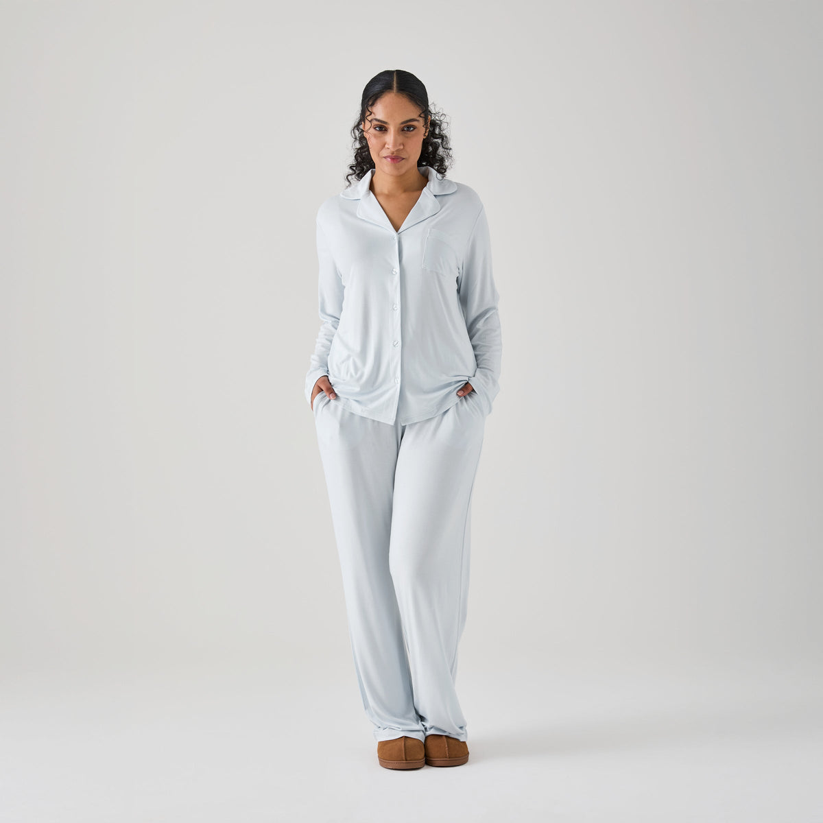 Iced Long PJ Top & Bottom Set